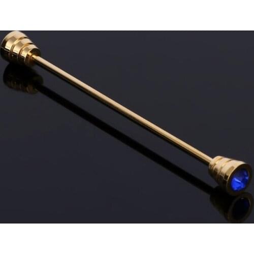 Mens Shirt Collar Pin Necktie Tie Clip Clasp Brooch Bar Barbell Lapel Stick New
