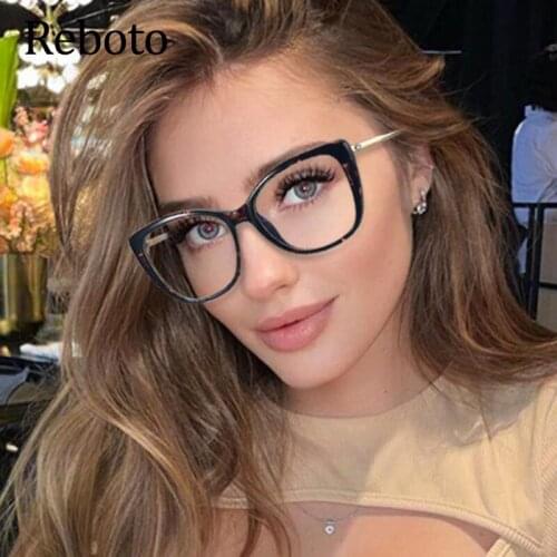 Glasses Frame Women Brand 2021 Fashion Square Transparent Clear Lens Optical Computer Spectacles Frame Vintage Glasses