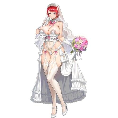 Super Sexy Anime Girl for Last Origin Cartoon Car Styling Vinyl Decal Anime Graphic Window Wiper Tailgate Sticker Waterproof