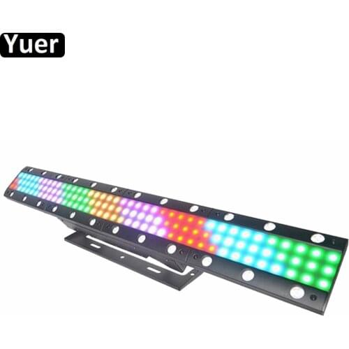 24X160pcs LED Pixel Strip Light DMX 512 Strobe Light For DJ Disco Club Party Show 100CM RGB 3IN1 Bar Light Wall Washer Lighting