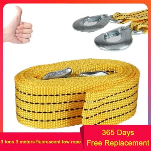 NEW 3m 6600 lbs Polyester Car Winch Rope String Line Cable Synthetic Towing Rope Car Maintenance String for ATV UTV Off-Road