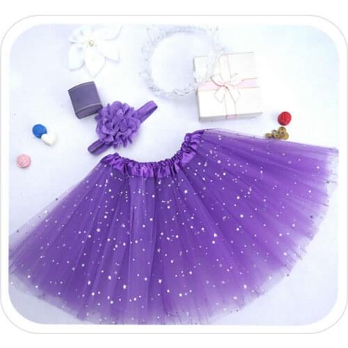 Printed Star tutu Skirt Girl Short Skirt Europe and America Popular Childrens star lace skirts