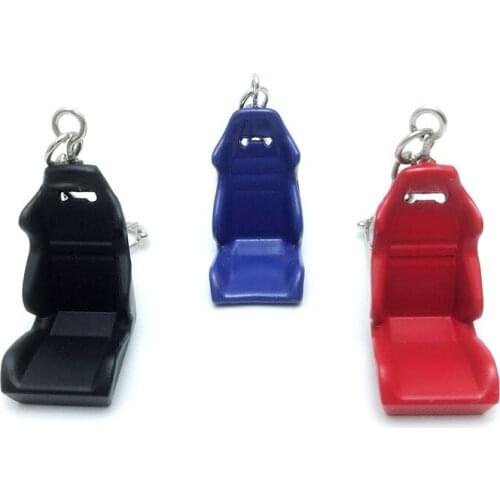 1pcs Zinc Alloy Metal Car Parts Tuning Racing Chair Seat Keychain Key Chain Ring Car Mini Seat Keyring