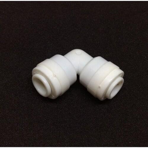 1057 HAIGINT 1/4 Quick Pushing White Elbow Connector 5pcs