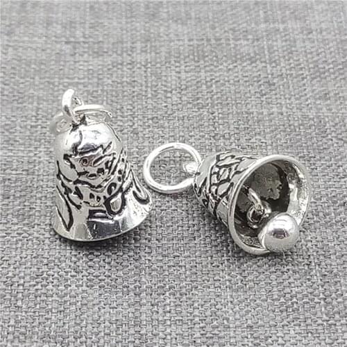 2pcs of 925 Sterling Silver Dragon Bell Style Charms for Bracelet Necklace
