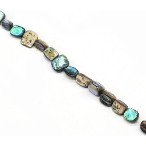 5 PCS Natural Abalone Shell Irregular Rectangle Beaded Handmade Crafts DIY Necklace Bracelet Earring Jewelry Gift Bead Making