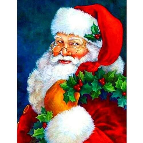 DIY Diamond Embroidery Santa Claus picture 3d Diy Diamond Painting Cross Stitch full square Rhinestone Mosaic Needlework wedding