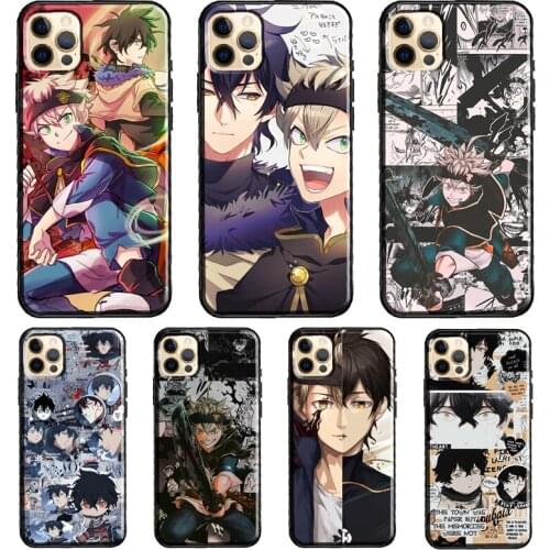 Asta Yuno Grinbellor Black Clover Funda Case For iPhone X XR XS MAX 12 Mini 11 Pro Max 5S 6S 8 7 Plus SE 2020 Cover Shell