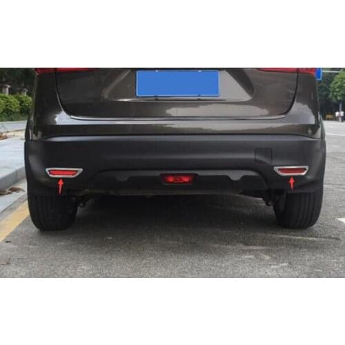 For Nissan Qashqai 2016 - 2020 Car Body ABS Chrome Cover Trim Back Tail Rear Fog Light Lamp Frame Stick ABS JC