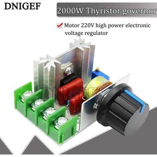 DNIGEF 220V 2000W for SCR Voltage Regulator Module Dimmers Motor Speed Controller Thermostat Electronic Voltage Regulator