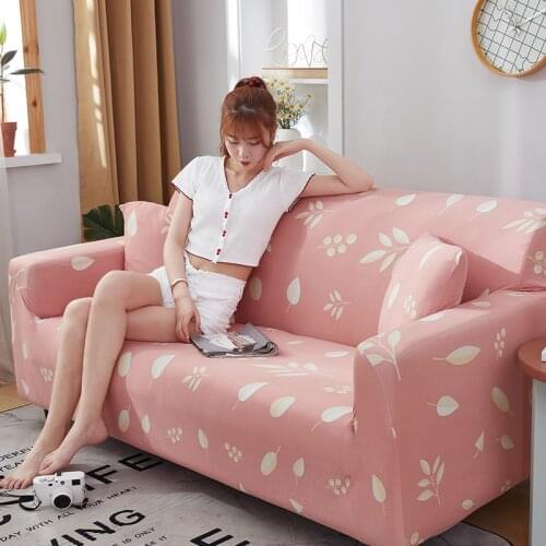 Floral Sofa Cover Elastic Sofa Cover for Living Room Modern Sectional Corner Sofa Slipcover Armchair Couch Cover 1/2/3/4-seater