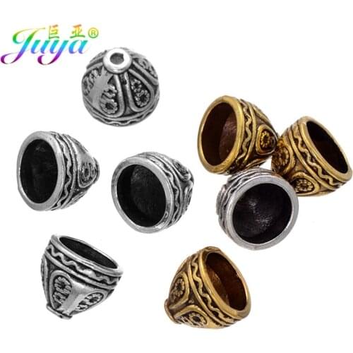 30pcs/lot Wholesale DIY Jewelry Making Supplies Antique Gold/Silver Color Beads Caps For Tassel Earrings Necklace Jewelry Making