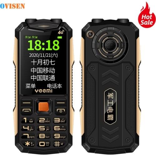 K1+ Ultra Thin Straight Board Three Proof Mobile Phone 2.4 inch High Clear Screen Big Button Big Sound 4G Phone