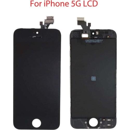 AAA Quality No Dead Pixel For iPhone 5 5G LCD Display with Touch Screen Digitizer Assembly Black&White Free shipping