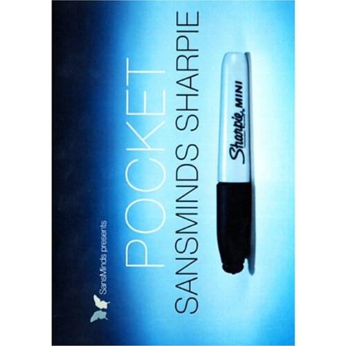 Pocket SansMinds Sharpie (DVD and Gimmick) - Magic Tricks,Close up,illusions,Mentalism,Stage Magic,Party Magic,Accessories,Toys