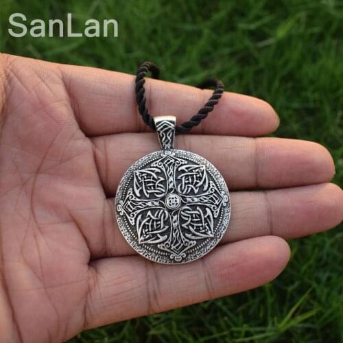 Celtic mandala necklace men/women minimalist style viking inspiration friendship necklaces sanlan jewelry