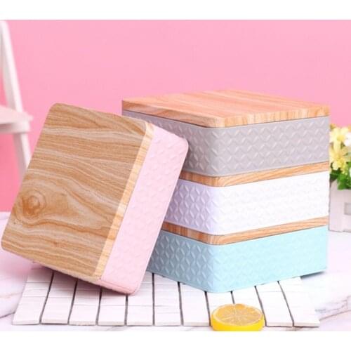 Square Shaped No Easy to Deform Lozenge Pattern Body Candy Storage for Candle