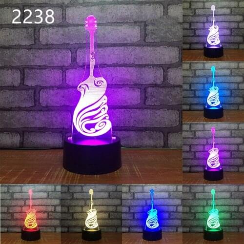 Marriage Bedroom Lamps Musical Instrument USB Modern Lamp Free Shipping for Table Night Light Desk 3d the Lighting Led Bedside