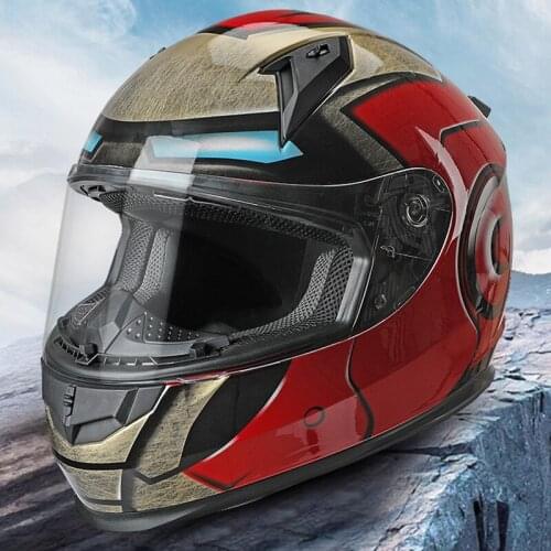 Full Face Lightweight, Aerodynamic, Comfortable Street Bike Motorcycle Helmets DOT Approved for Moped Cruiser Scooter DOT