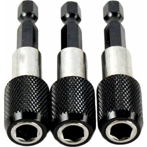 1/4" Length Hex Shank Magnetic Quick Release Screwdriver Drill Bit Holder 60 mm