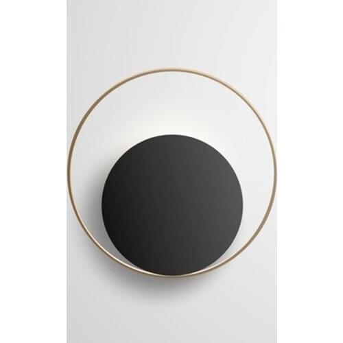 Nordic wall light creative personality living room modern minimalist round aisle bedroom bedside wall lamp