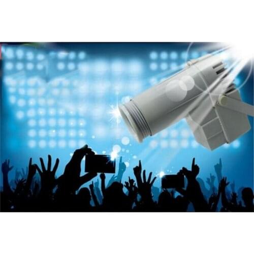 New 9W RGB LED Pinspot Pin Spot Beam Light Stage Lights 7 Color Changing KTV DJ Party Effect LED Spotlight