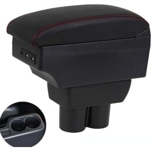 For Suzuki Jimny Armrest box Interior 2007-2015 Parts special Retrofit parts Car Armrest Center Storage box with USB LED light