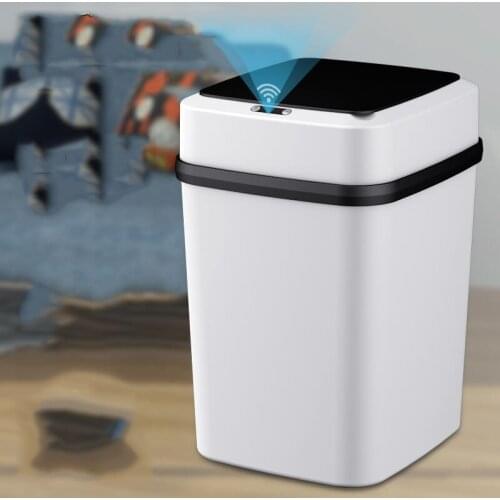Luxury Touchless Trash Can Removable Lid Smart Sensor Odorless Dustbin Bathroom Kitchen Bedroom Cubo Basura Automatic Wastebin