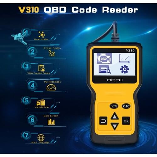 Best Quality V310 V1.1 Code Reader OBDII/EOBD Car Auto Diagnostic Tool OBD2 Scanner Automotive Easydiag 16Pin VS ELM 327 V1.5