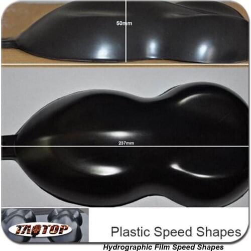 Black water transfer printing speed Plastic Speed Shapes Hydrographic Speed Shape test pattern