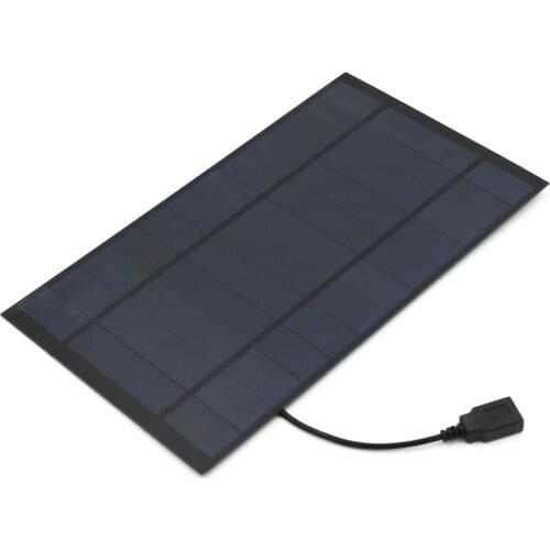 Solar Panel 6V 7W Output USB Solar Cell Outdoor 18650 Battery Charger USB Female Port 6 V Charge Regulators Solar Panel