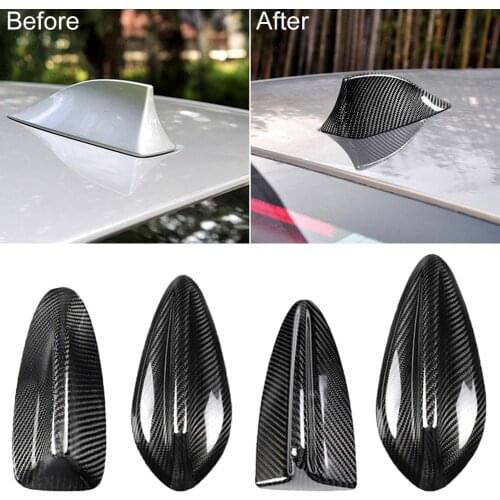 Stylish Carbon Fiber Shark Fin Car Antenna Cover Trim for BMW F10/F30/E90/F15 for Honda/Toyota/Hyundai/Kia/etc