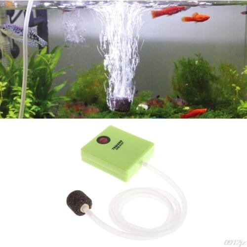 Ultra Silent Aquarium Air Pump Mini Single Outlet Dry Cell Battery Operated Fish Tank Oxygen Pump Air Compressor Outdoor ls'd