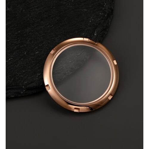 Mod Watch Parts Silver Black Rose Gold Sapphire Crystal Watch Back Cover For SKX007 SKX6105 Seiko NH35 NH36 Movement Watch