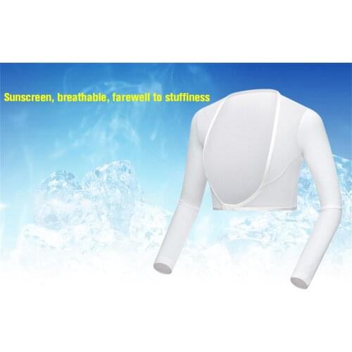 Women Golf Cooling Shawl Summer Sun 100%ANTI-UV Protection Arm Sleeves Ladies Long-Sleeved Ice Silk Shirt Vests Outdoor Cycling