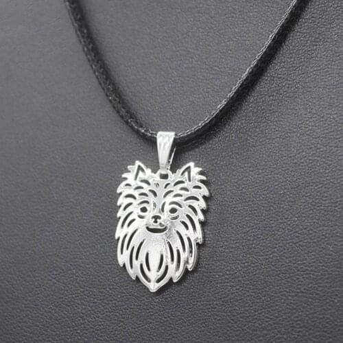 Womens Rope Chain Long Haired Chihuahua Dog Necklaces Jewelry Alloy Necklaces Drop Shipping