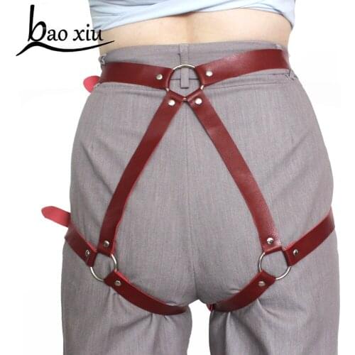 Baoxiu New Fashion Women Harness Body Belt Sexy Garters Bondage Punk Corset Waist To Leg Adjustable Female Straps