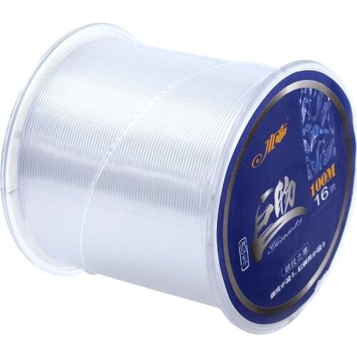 12#-20# 100m NylonFishing Line Carp Fluorocarbon Line Super Strong Pull Line Sinking 0.50-0.10mm Fishing Accessories