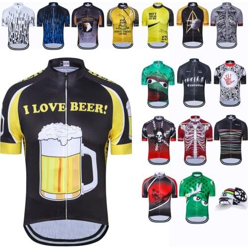 2021 Bike Jersey Men JPOJPO Summer Short Sleeve Cycling Jerseys Shirts Top German Love Beer Biking Team Bicycle Clothing