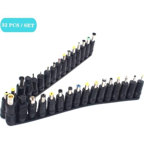 32pcs 5.5*2.1mm Female jack Dc Plug for Laptop Ac Power Charging Adapter Computer Tips Connector for dell Lenovo for Hp Notebook