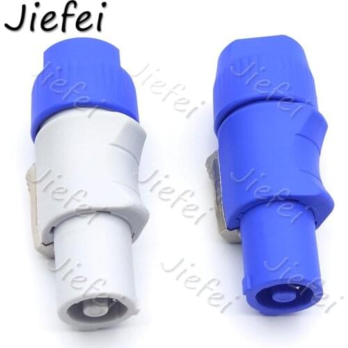 4pcs high quality 250V Powercon 3 Pin Speaker Chassis Adapter PowerCon Connector NAC3FCA 20A AC Cable Powercon Male Plug