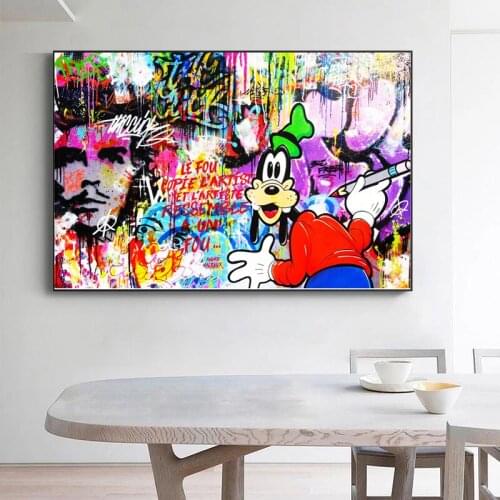 5D DIY Diamond Painting Disney Goofy Is Drawing Portrait Cross Stitch Kit Full Drill Embroidery Rhinestone Decoration Crafts