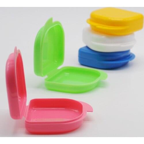 Dentistry Denture Storage Case Box Retainer Mouth guard Container Muti Colors