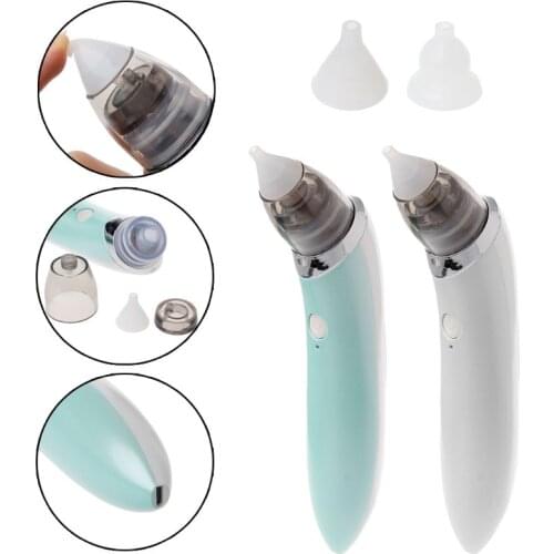 Baby Nasal Aspirator Electric Safe Hygienic Nose Cleaner with 2 Sizes Of Nose Tips And Oral Snot Sucker For Newborns Boy Girls