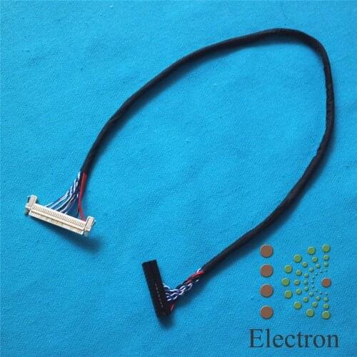 FIX-30P-D8 Universal LVDS Cable 30Pin Single 8bit 40cm Left Power for 26''-32'' LCD TV Monitor