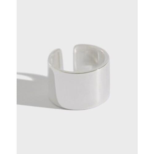 Minimalism 13.5mm 100% Authentic 925 Sterling Silver Fine Jewelry High Polished Long Band Ring Comfortable J82 wHOLESALE