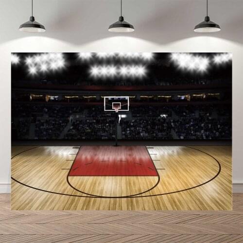 NeoBack Summer Champion 7x5ft Basketball Court Background Indoor Photography Backdrop Sports Club Studio Photo Backdrop Props