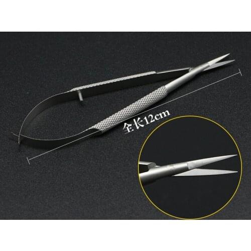 Ophthalmology micro-corneal scissors stainless steel medical fine scissors double eyelid surgical suture removal scissors