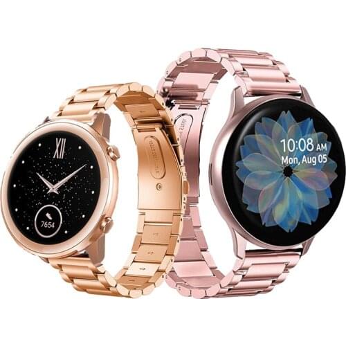 Watchband for Garmin Venu Sq Music/Move Luxe Stainless steel Strap for Forerunner 645 245M Vivoactive3 Bracelet Wristband Correa