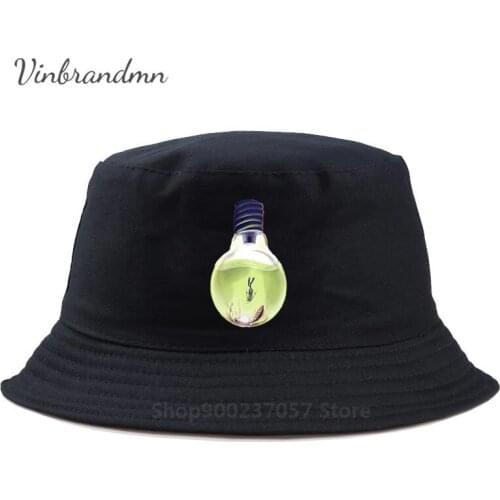 Fashion 3D printed Deep diving light bulb Panama Bucket Hat Funny scuba dive pearl illustration scuba diver Fisherman Hat